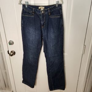 Natural Reflections Red and Black Plaid Lining Jeans‎   Size 10